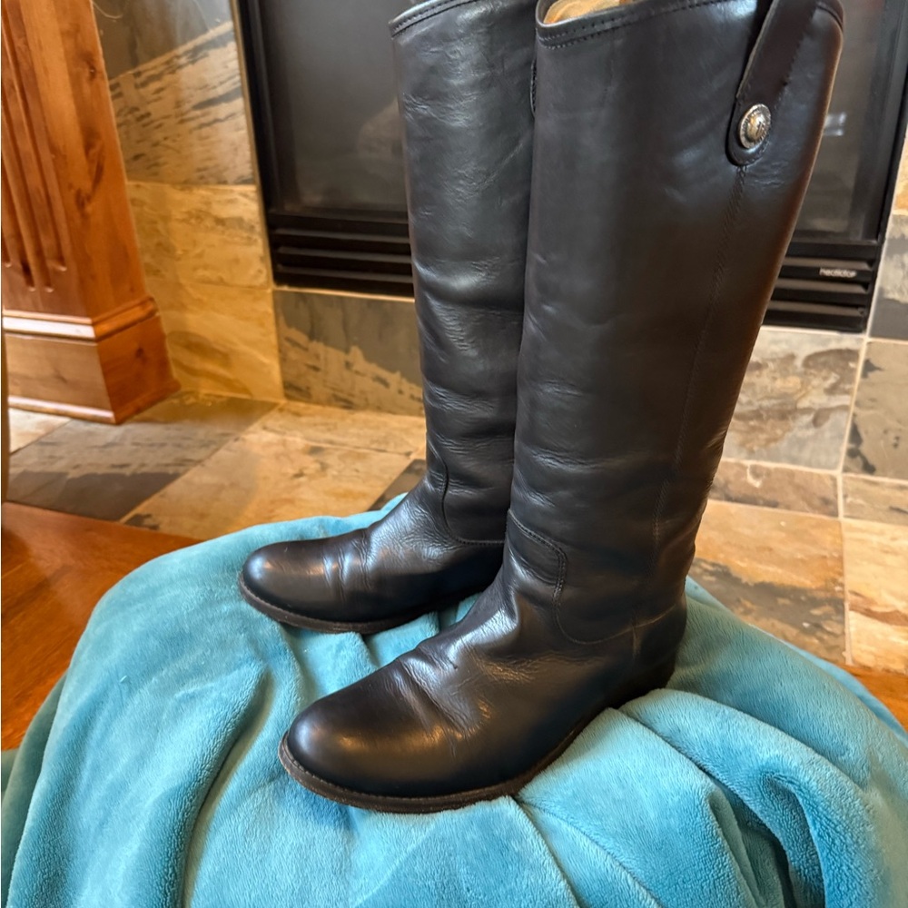 Frye Black Leather Boots